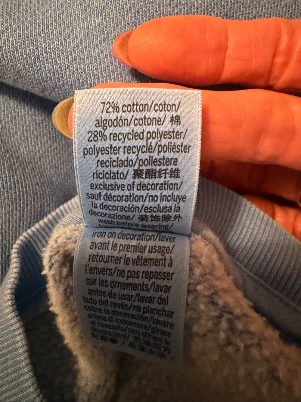 PINK Victoria's Secret Women’s Crewneck Sweatshirt in Sky Blue - Picture 5 of 6